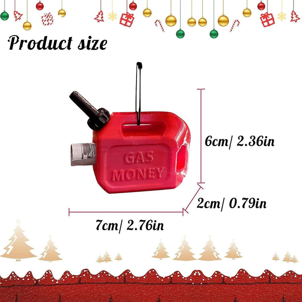 Christmas Gas Money Oil Can Xmas Tree Decoration Festive Party Ornament US 2023