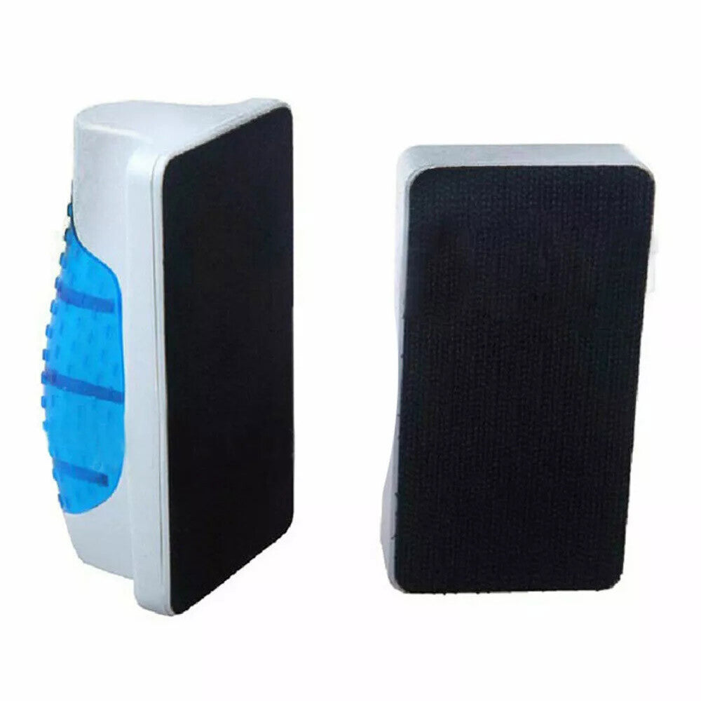 Aquarium Fish Tank Floating Magnetic Glass Cleaner Algae Brush Scrubber Tool US
