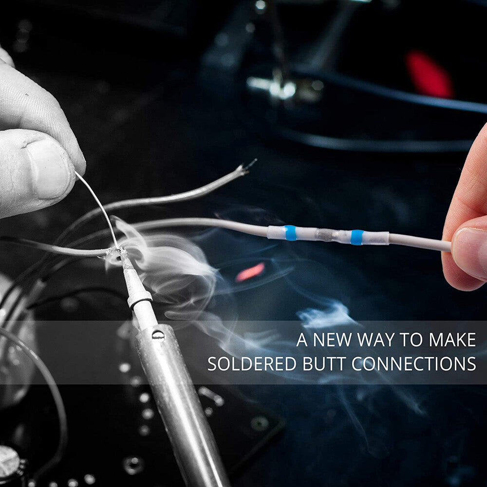 500PCS Wire Connectors Waterproof Heat Shrink Butt Terminals Solder Seal Sleeve