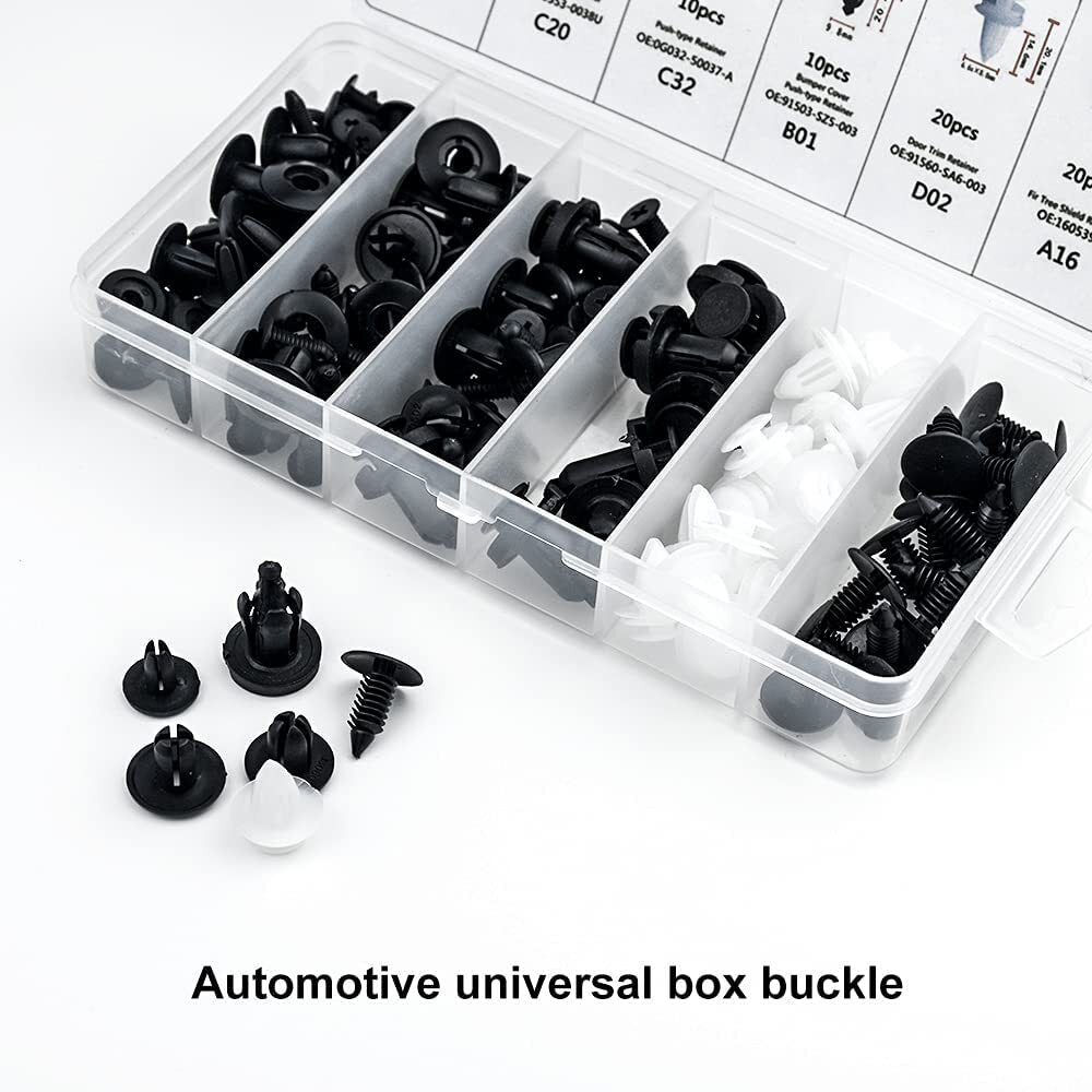 Car Accessories Clip Trim Push Pin Rivet Bumper Door Panel Retainer Fastener Kit