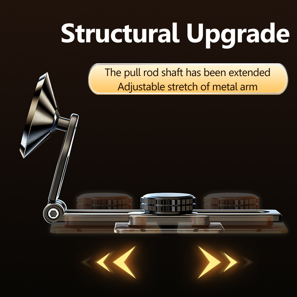 360° Rotation Magnetic Phone Holder Foldable Car Mount Stand Dashboard Universal