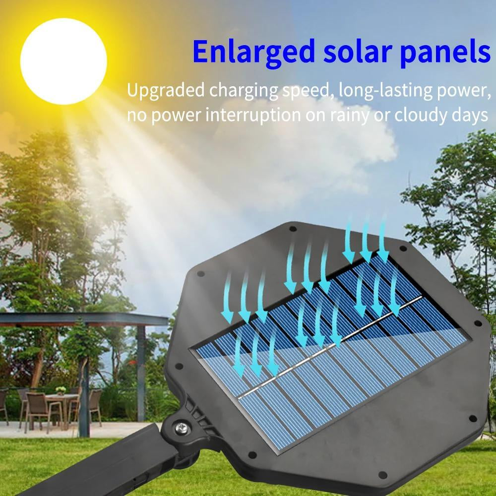 Solar Light Outdoor Motion Sensor Wall 168LED Waterproof Garden Yard Street Lamp