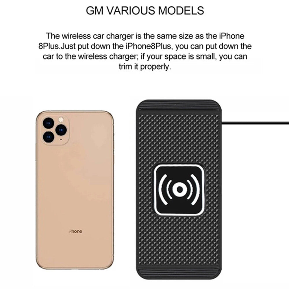 10W Wireless Car Phone Charger Fast Charging Pad Mat Universal Accessories US