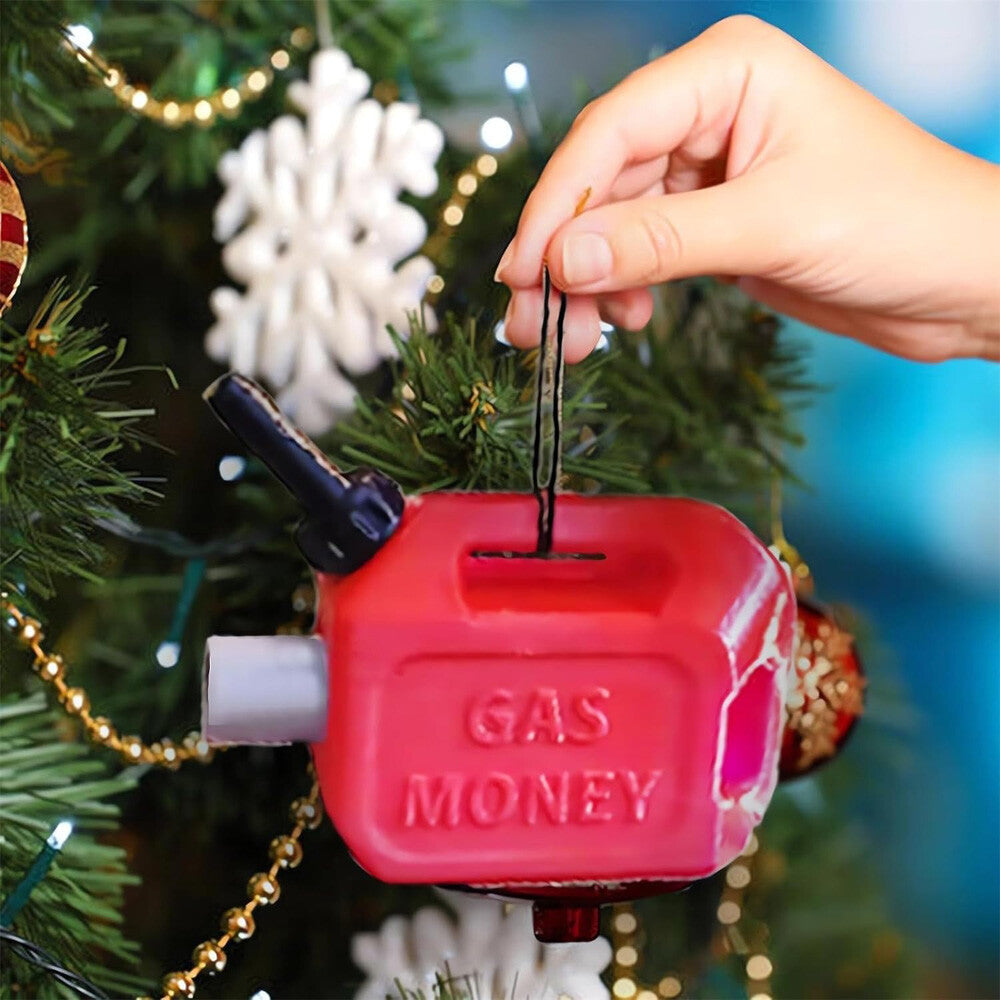 Christmas Gas Money Oil Can Xmas Tree Decoration Festive Party Ornament US 2023