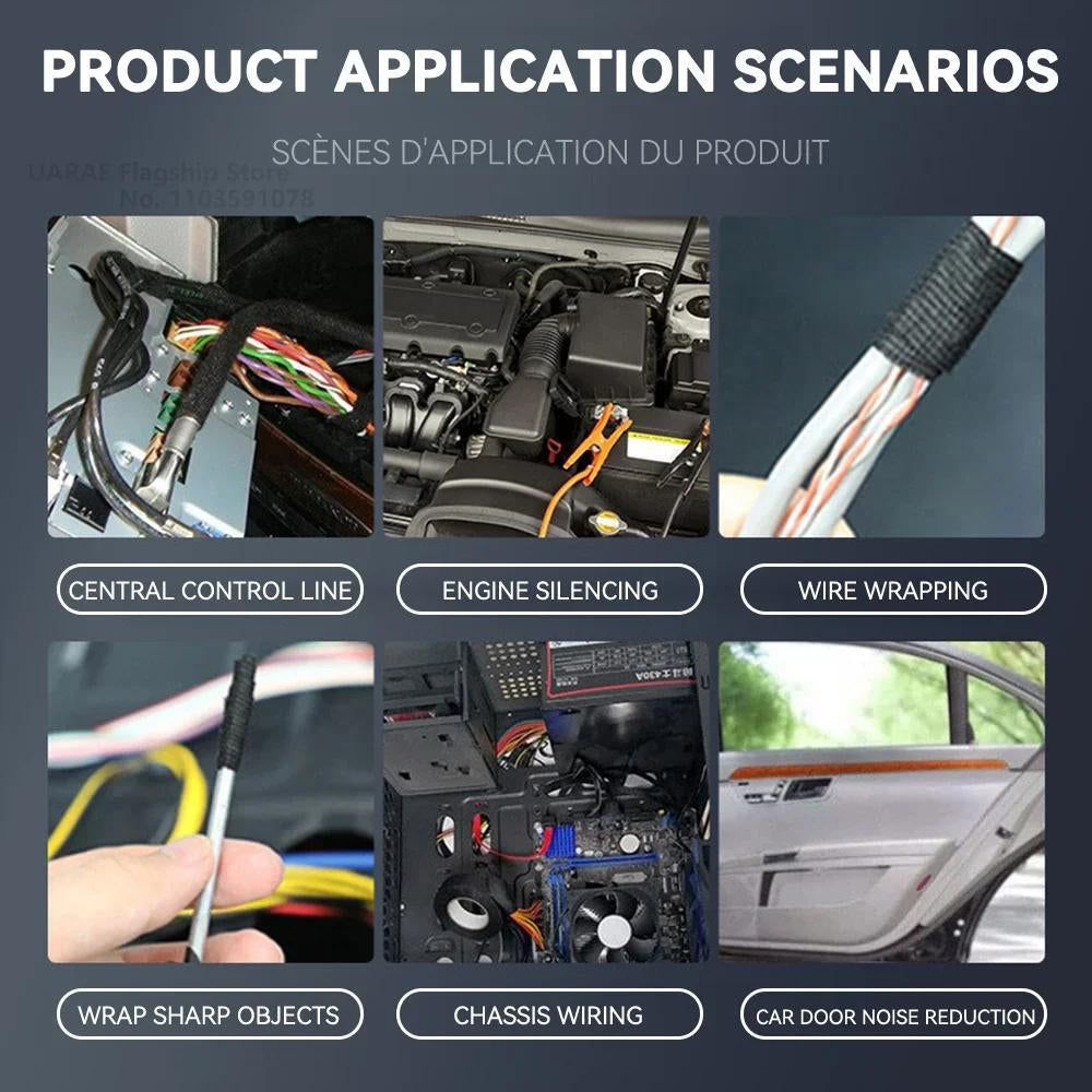 8 Rolls Cloth Tape Wire Electrical Wiring Harness Car Auto SUV Truck 19Mmx15M US