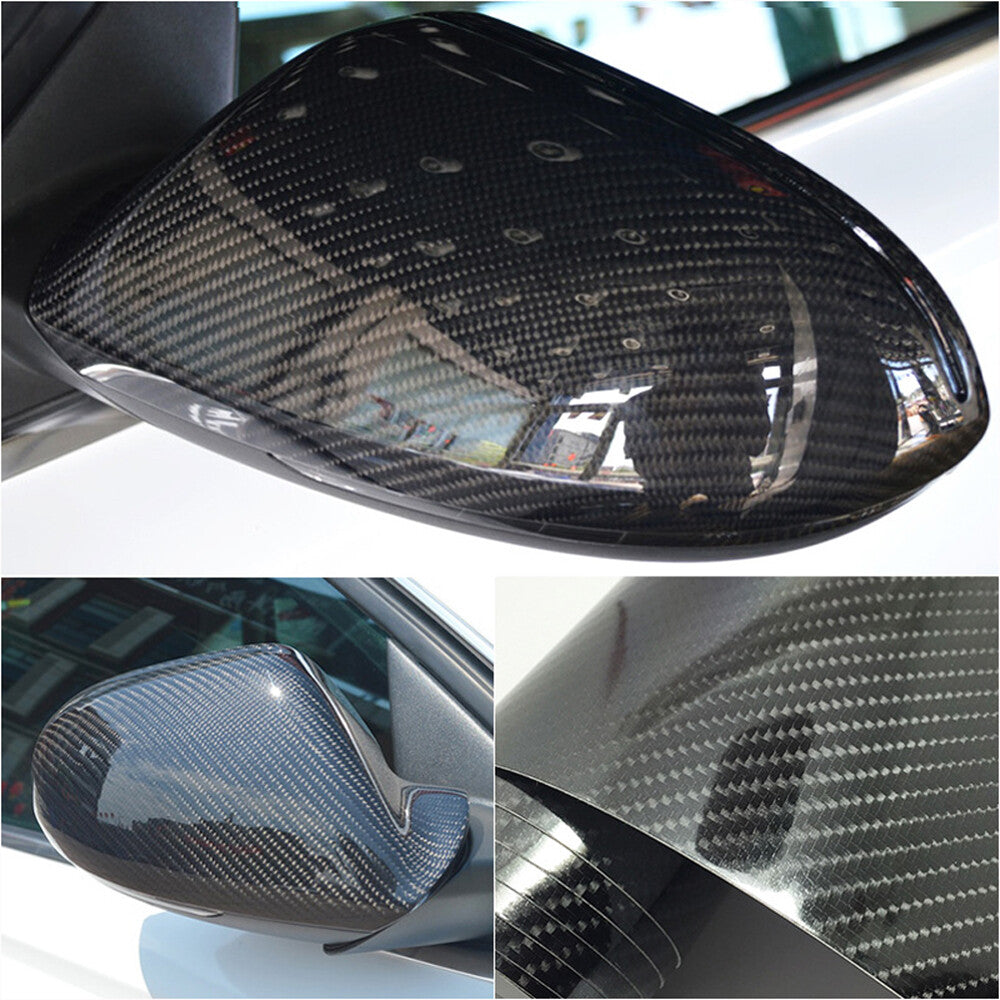 Auto Accessories 7D Glossy Carbon Fiber Vinyl Film Car Interior Wrap Stickers US