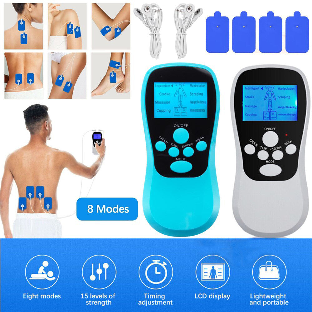Unit Machine Electric Pulse Massager Muscle Stimulator Pain Relief Therapy Relax
