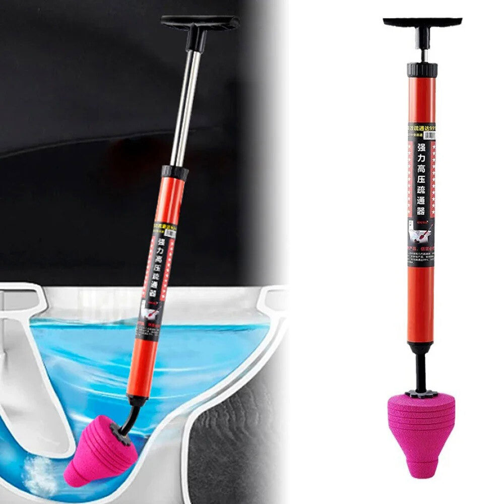 Heavy Duty High Pressure Toilet Unblock Plunger Clog Drain Buster Vacuum Pump US