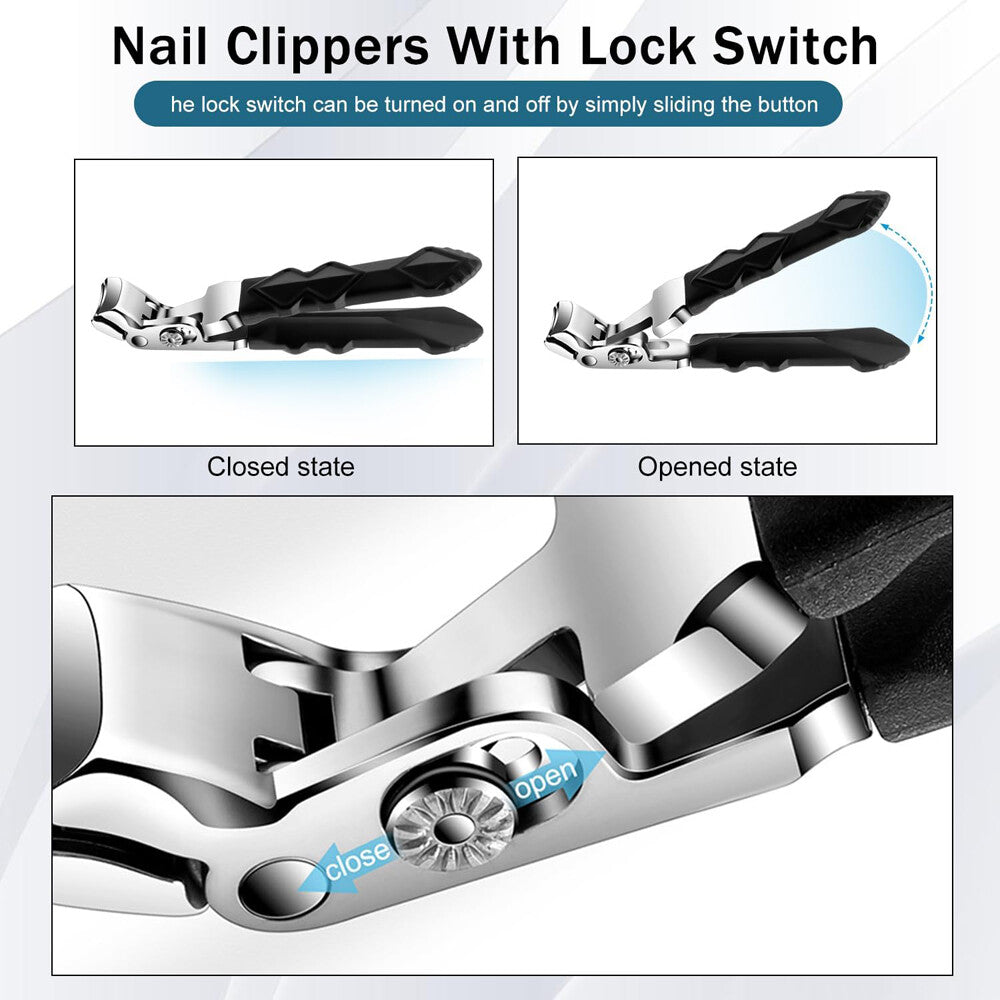Professional Extra Large Toe Nail Clippers for Thick Nails Heavy Duty Stainless