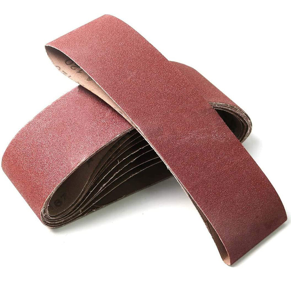 20PCS Belt Sander Sandpaper 3X21 Sanding Belts 40 60 80 120 150 240 400 Grit US