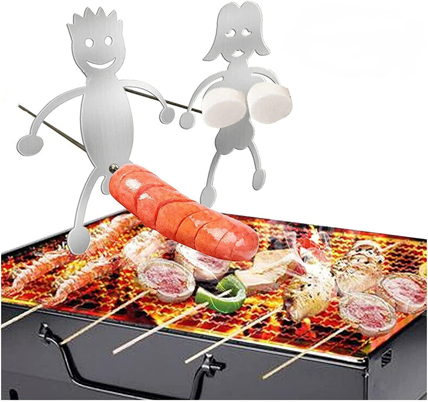 2023 BBQ Sticks Fork Barbeque Roasting Campfire Hot Dog Boys Girls Marshmallow