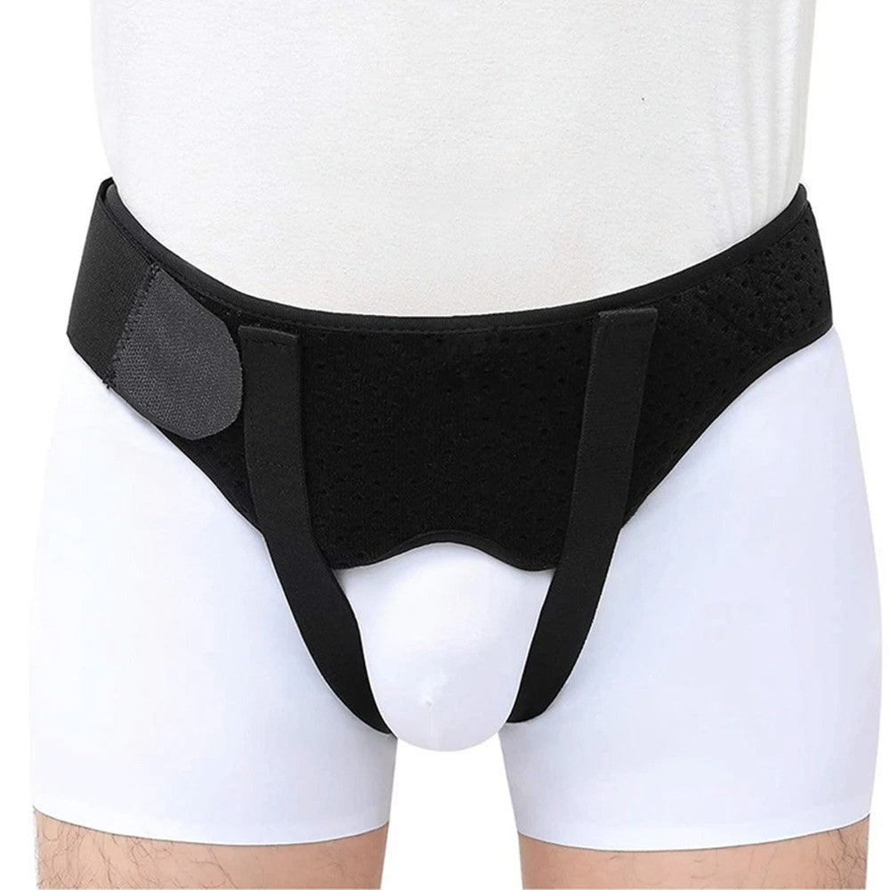 Hernia Support Belt Men Truss for Inguinal with 2 Removable Compression Pads US