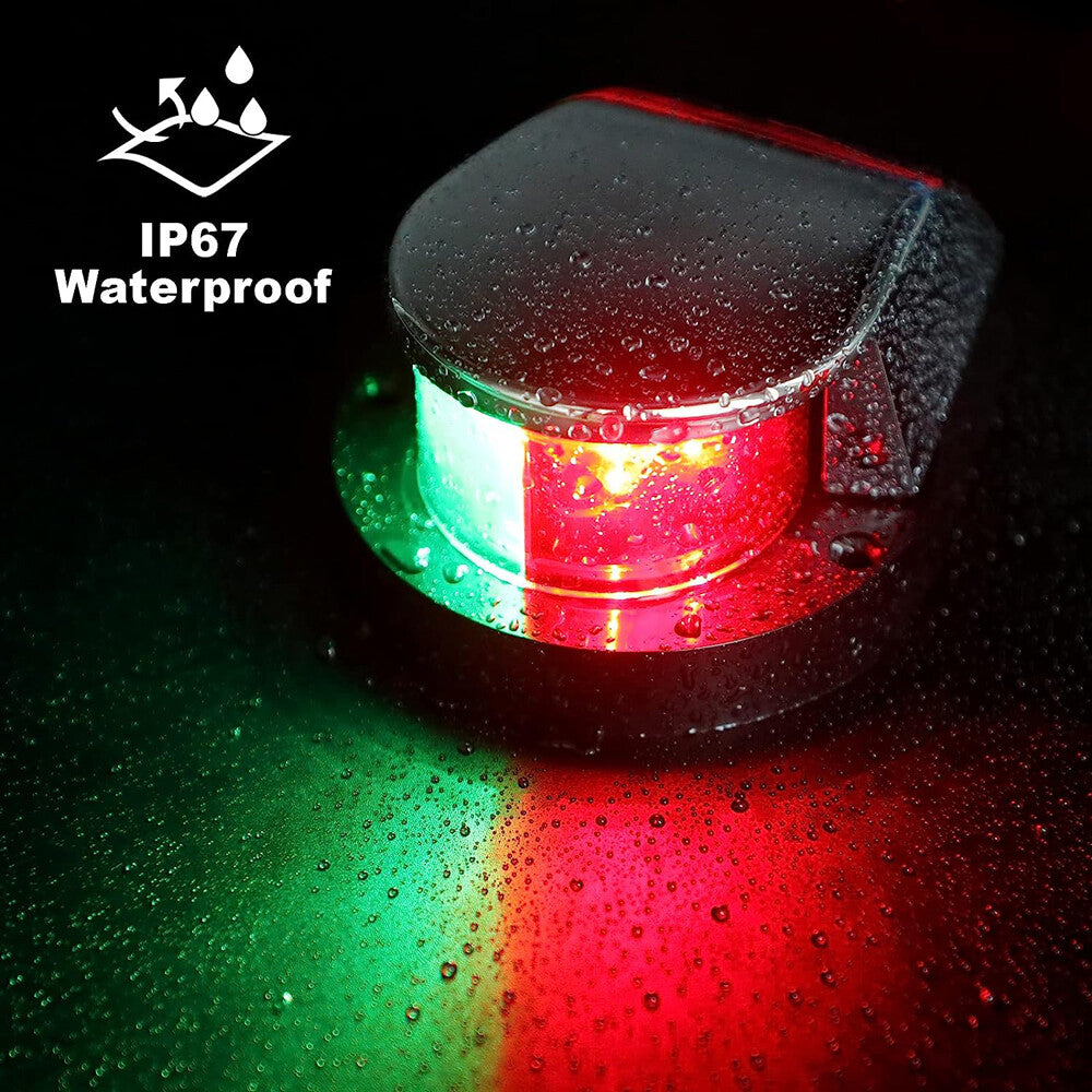 Boat Navigation Lights Red and Green LED Marine Navigation Light Boat Bow Light