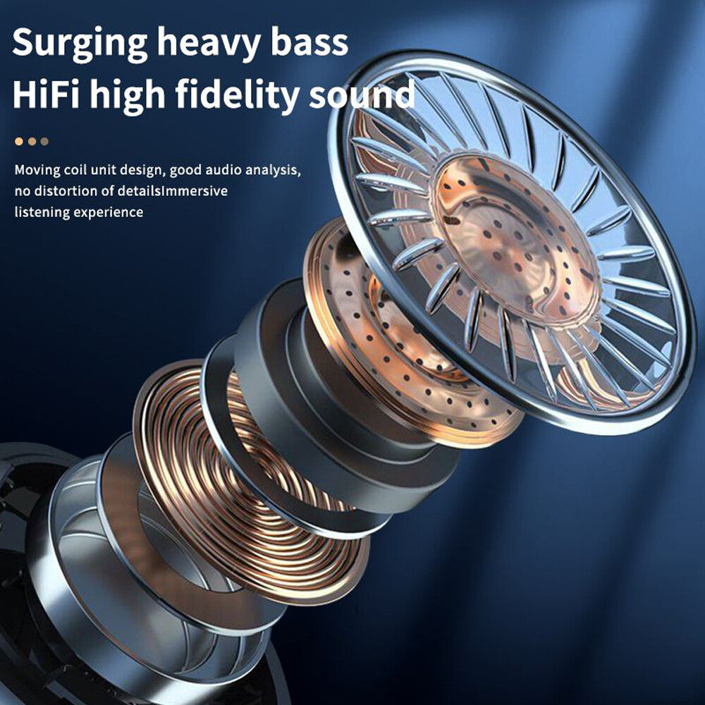 Trucker Wireless Bluetooth Earpiece Headset Dual Mic Earbud Noise Cancelling US