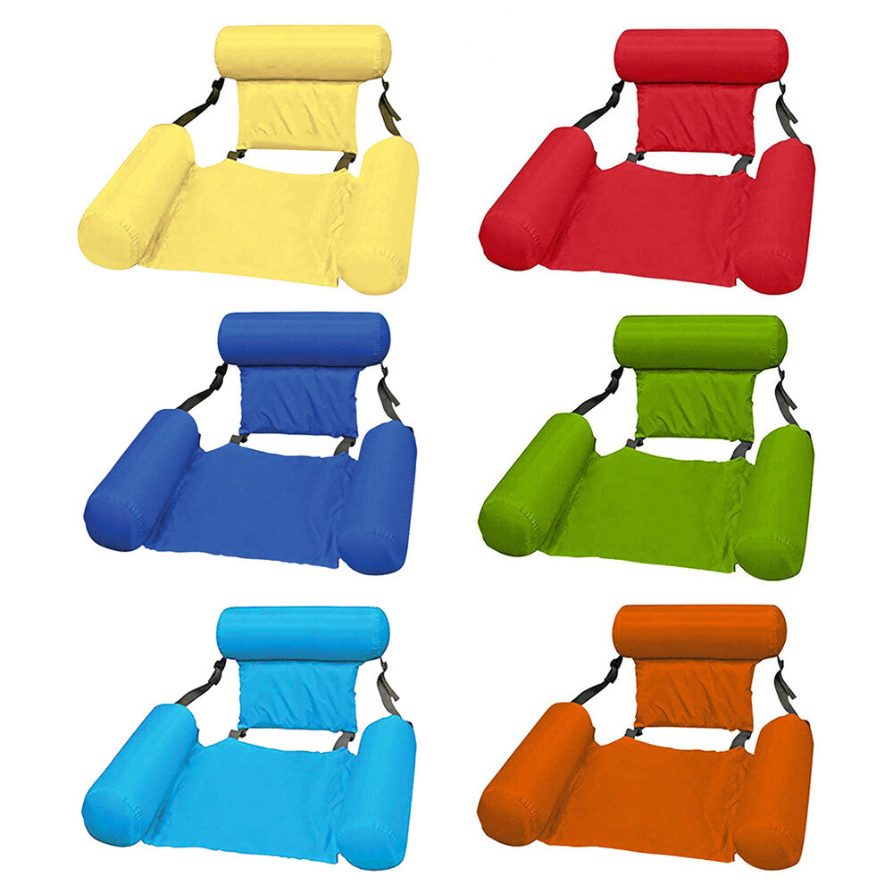 Swimming Pool Foldable Inflatable Seats Water Floating Bed Chair Beach Home Use