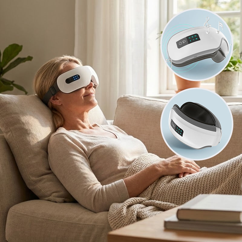Quadra's Heated Eye Massager With Music